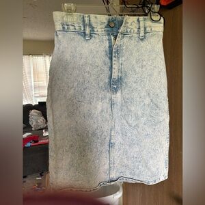 Vintage Stefano Denim Pencil Skirt Size 8 - image 1